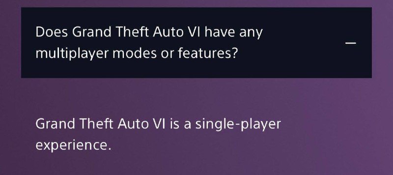 GTA VI на старте будет без мультиплеера