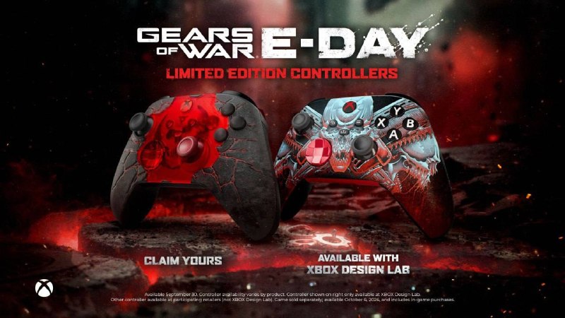 Xbox показала лимитированные геймпады по Gears of War: E-Day