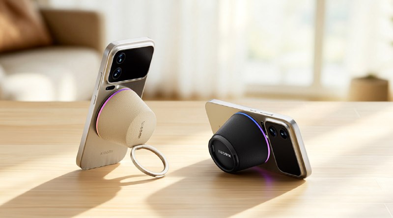 Xiaomi показала магнитную микро-колонку для смартфона