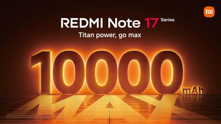 REDMI Note 17 Pro Max получит батарею на 10 000 мА·ч