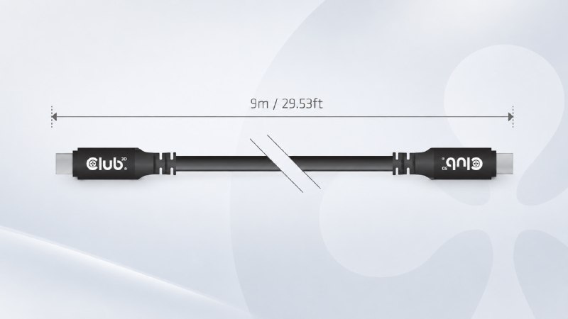 Показали 9-метровый пассивный USB4-кабель