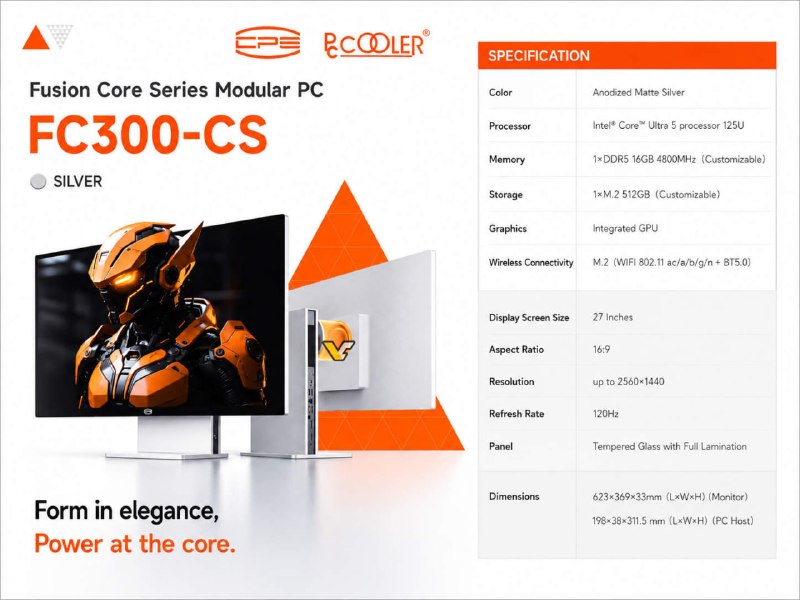 PCCOOLER показала модульный моноблок Fusion Core