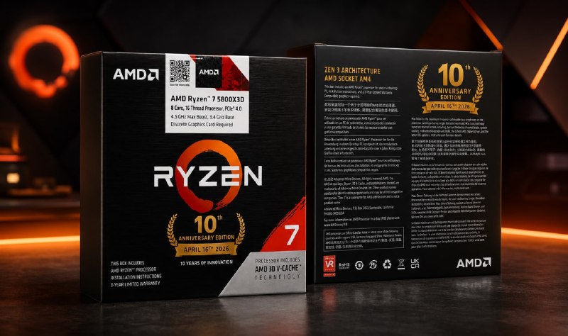 Ryzen 7 5800X3D продаётся лучше 7800X3D